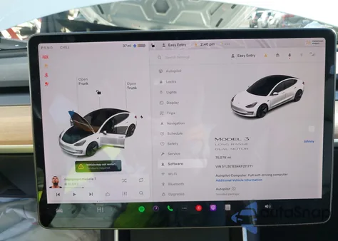 2019 Tesla Model 3 Long Range/Performance z USA, uszkodzony, nr VIN 5YJ3E1EB4KF211771